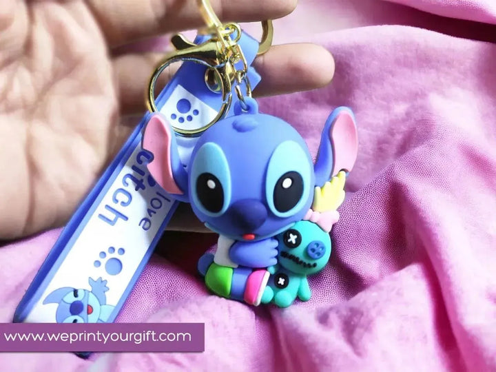 Silicone Keychain-Cute Stitch - WE PRINT