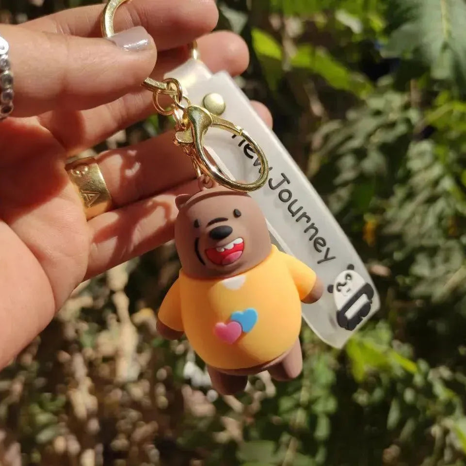 Silicone Keychain-Three Bears - WE PRINT