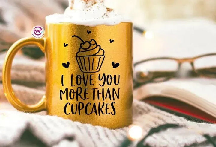 Sparkling mug-Gold-Valentine's Day - WE PRINT