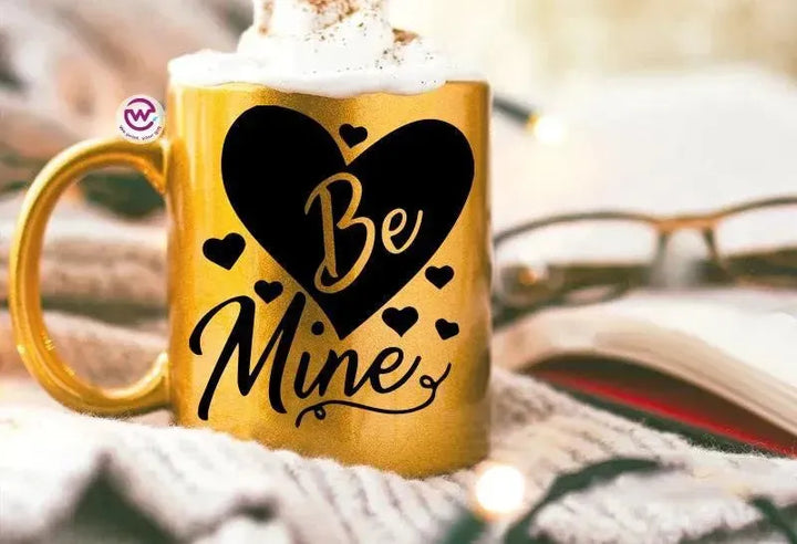 Sparkling mug-Gold-Valentine's Day - WE PRINT