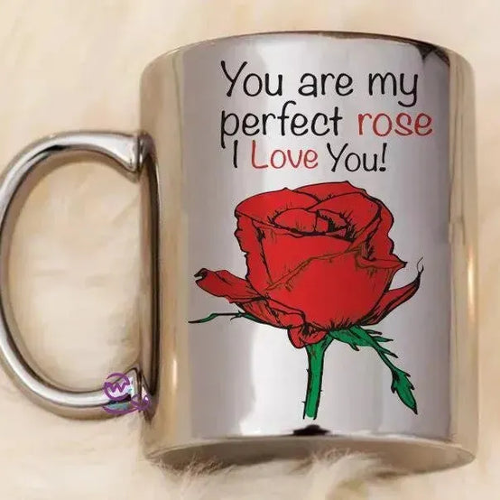 Sparkling mug-Silver -Valentine's Day - WE PRINT