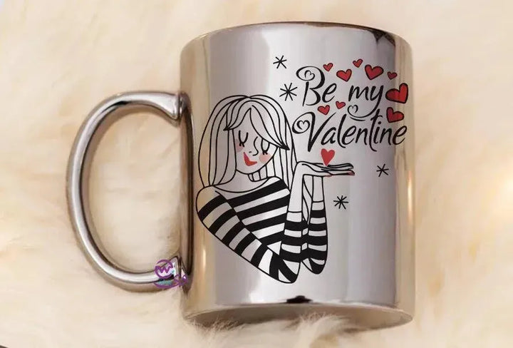 Sparkling mug-Silver -Valentine's Day - WE PRINT