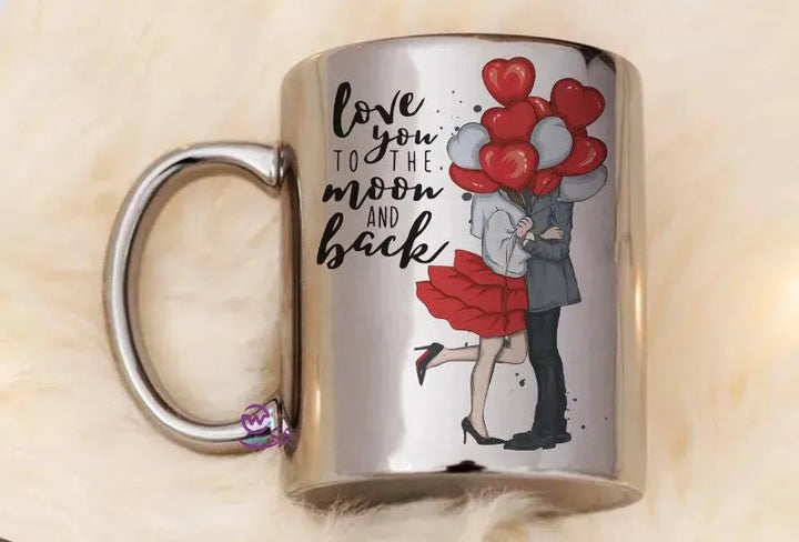 Sparkling mug-Silver -Valentine's Day - WE PRINT