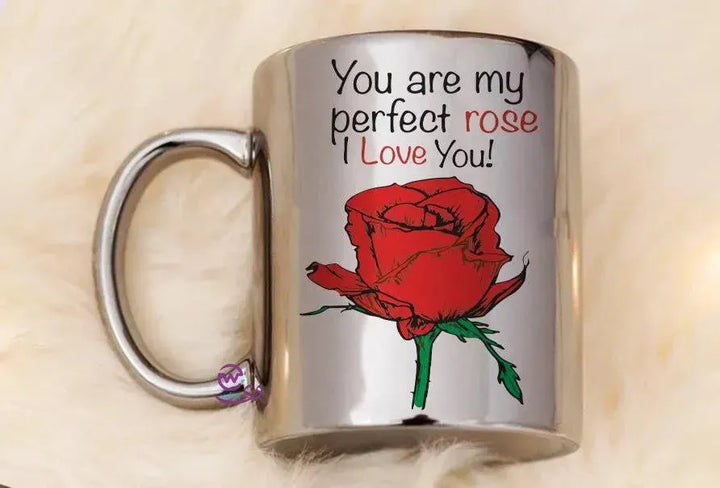 Sparkling mug-Silver -Valentine's Day - WE PRINT