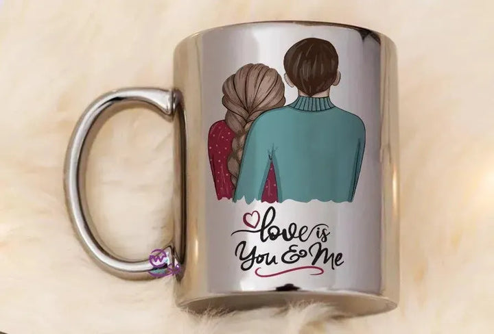 Sparkling mug-Silver -Valentine's Day - WE PRINT