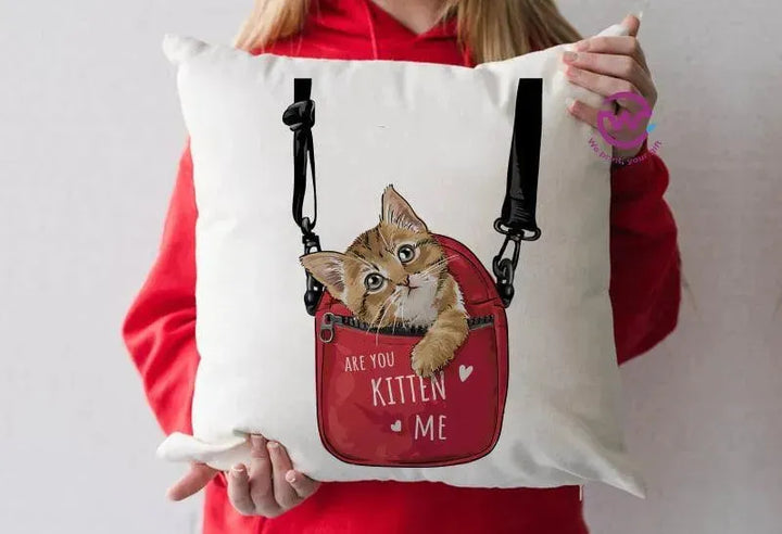 Square Cushion-Cat's - WE PRINT