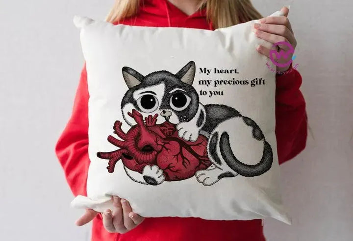 Square Cushion-Cat's - WE PRINT