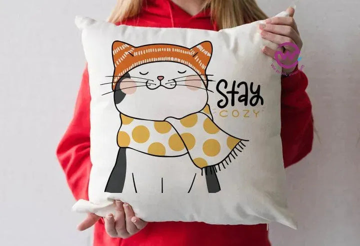 Square Cushion-Cat's - WE PRINT