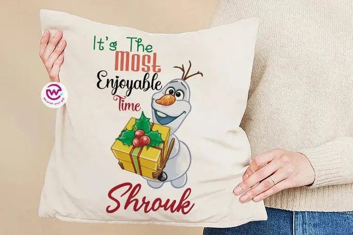 Square Cushion-Christmas - WE PRINT