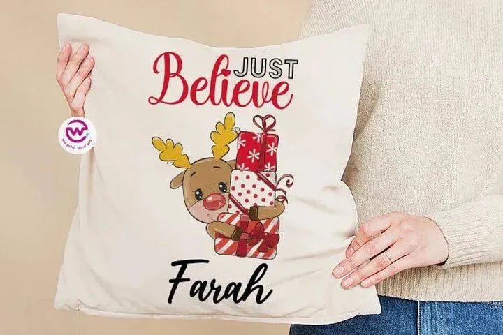 Square Cushion-Christmas - WE PRINT