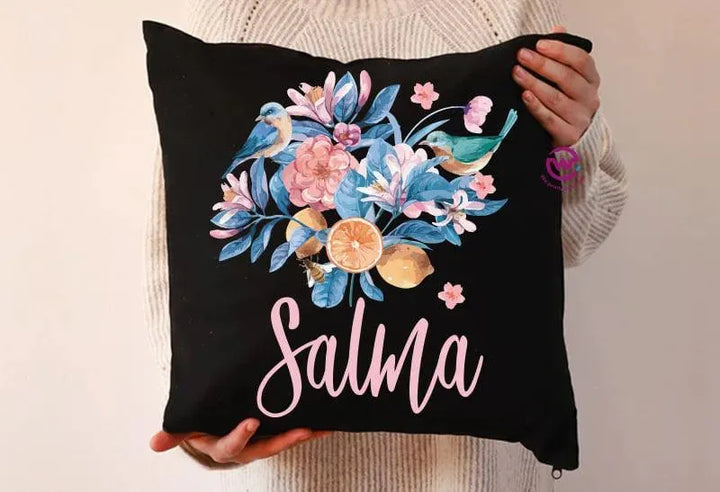 Square Cushion-Floral - WE PRINT