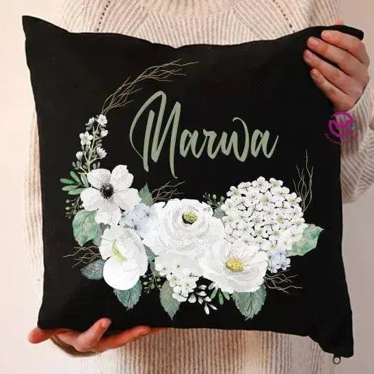 Square Cushion-Floral - WE PRINT