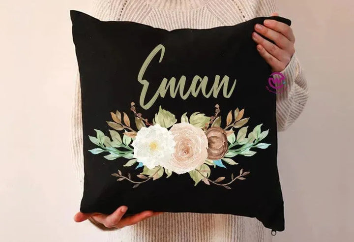 Square Cushion-Floral - WE PRINT