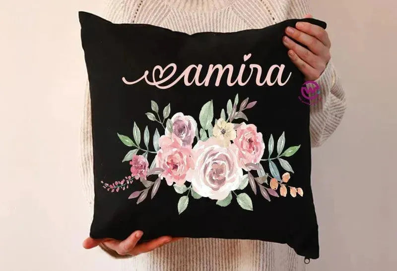 Square Cushion-Floral - WE PRINT