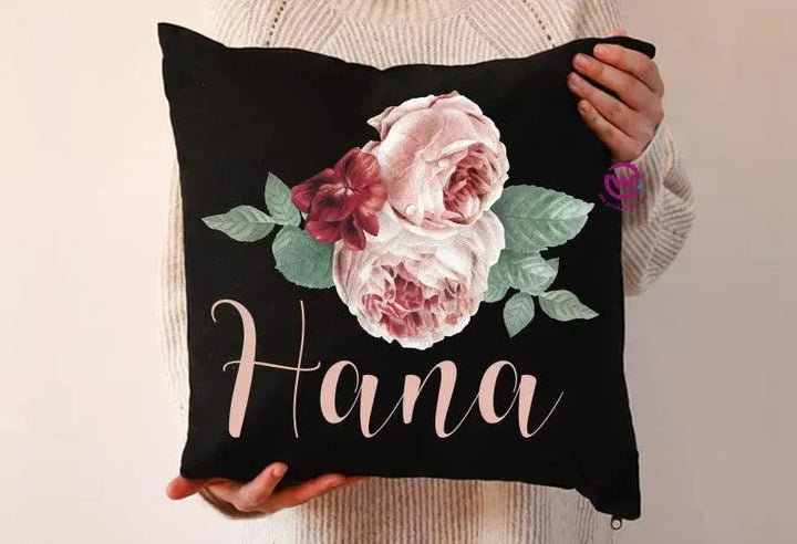 Square Cushion-Floral - WE PRINT