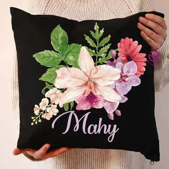 Square Cushion-Floral - WE PRINT