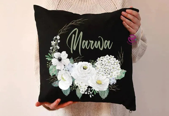 Square Cushion-Floral - WE PRINT