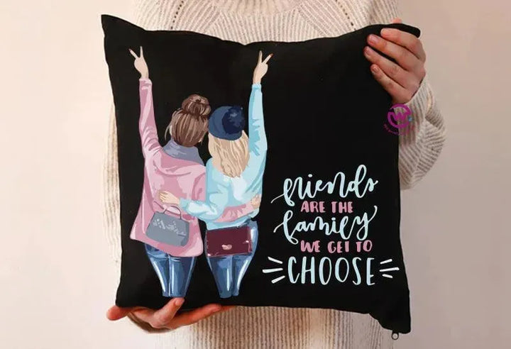 Square Cushion-Friends - WE PRINT