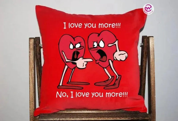 Square Cushion-Love is -Valentine's Day - WE PRINT