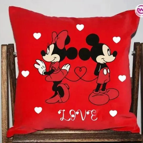 Square Cushion-Love is -Valentine's Day - WE PRINT
