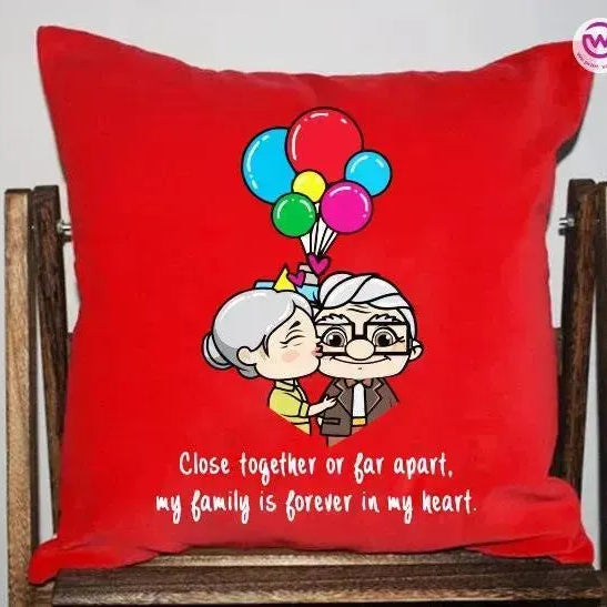 Square Cushion-Love is -Valentine's Day - WE PRINT