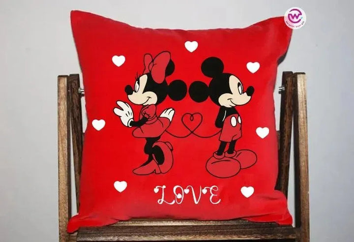 Square Cushion-Love is -Valentine's Day - WE PRINT