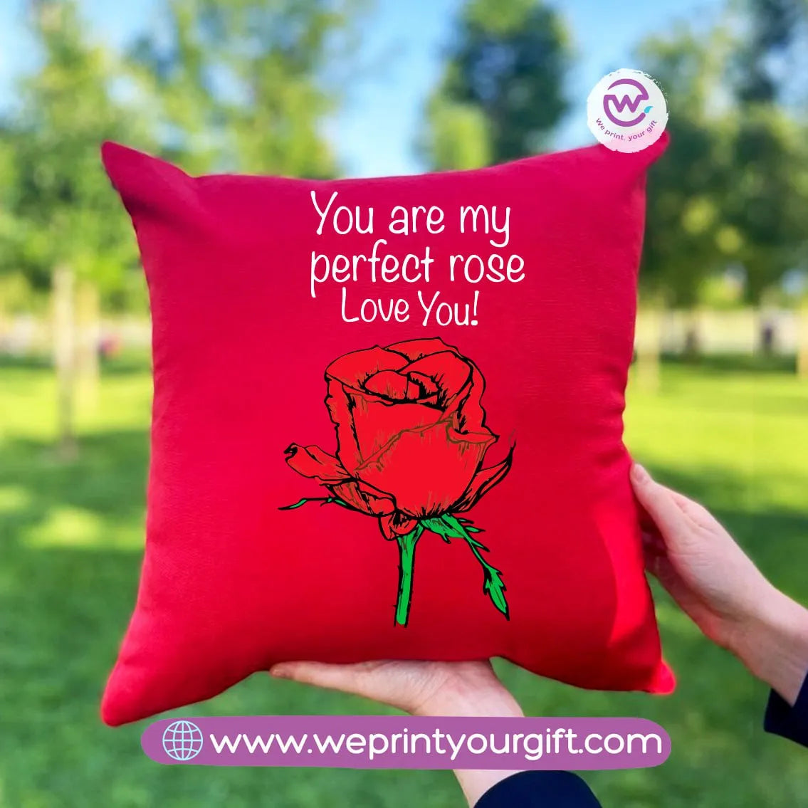 Square Cushion - Love quotes - WE PRINT