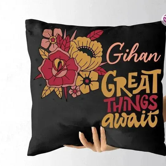 Square Cushion- Motivational Quotes - WE PRINT