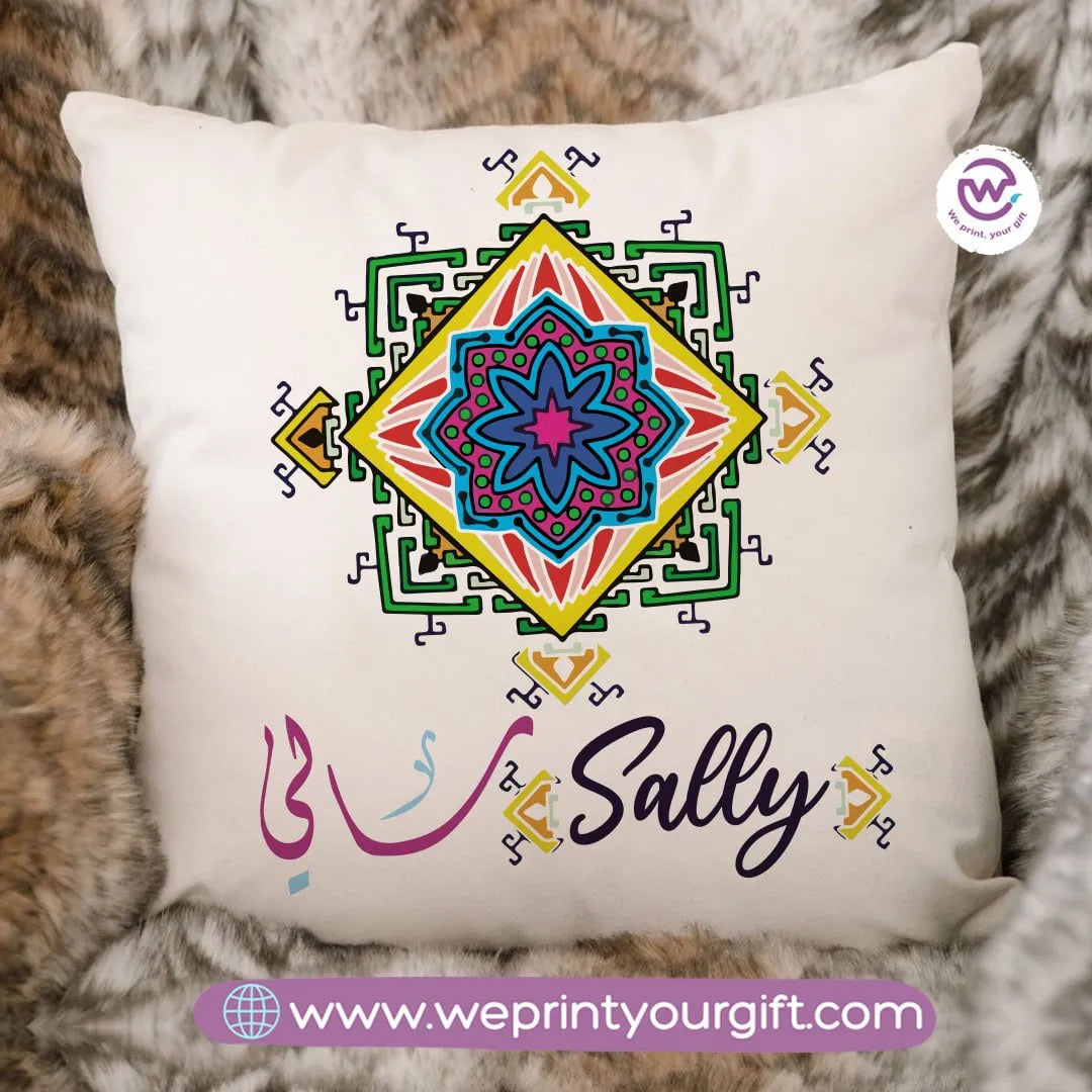 Square Cushion -Names - WE PRINT