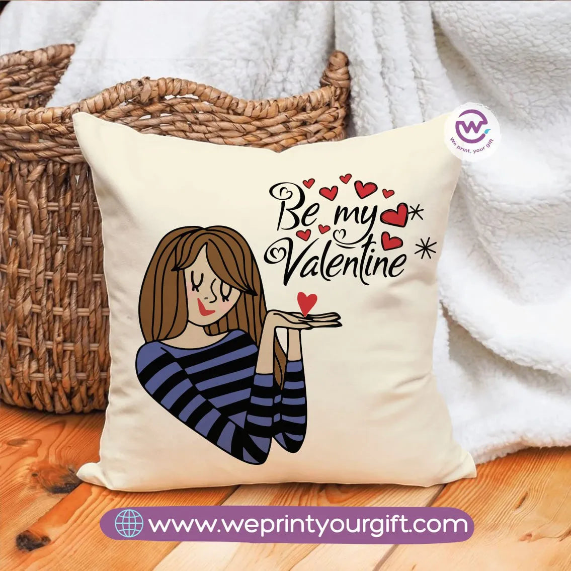 Square Cushion- Valentine designs - WE PRINT