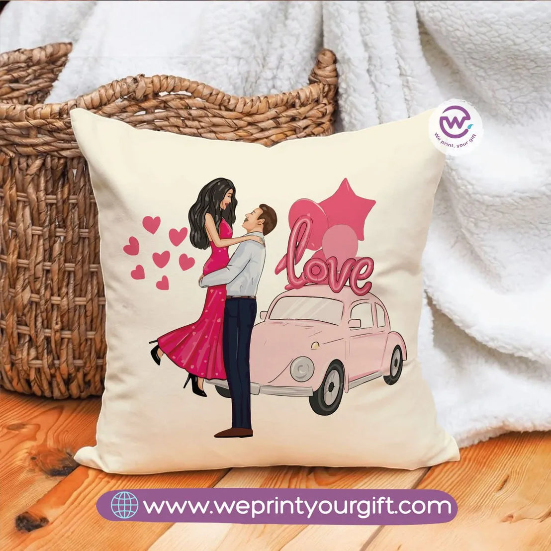 Square Cushion- Valentine designs - WE PRINT