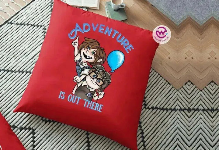 Square Cushion-Valentine's Day - UP Cartoon - WE PRINT