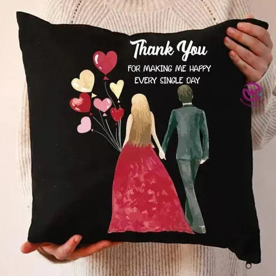 Square Cushion-Valentine's Day - WE PRINT
