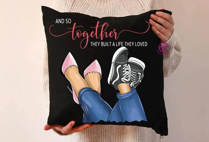 Square Cushion-Valentine's Day - WE PRINT