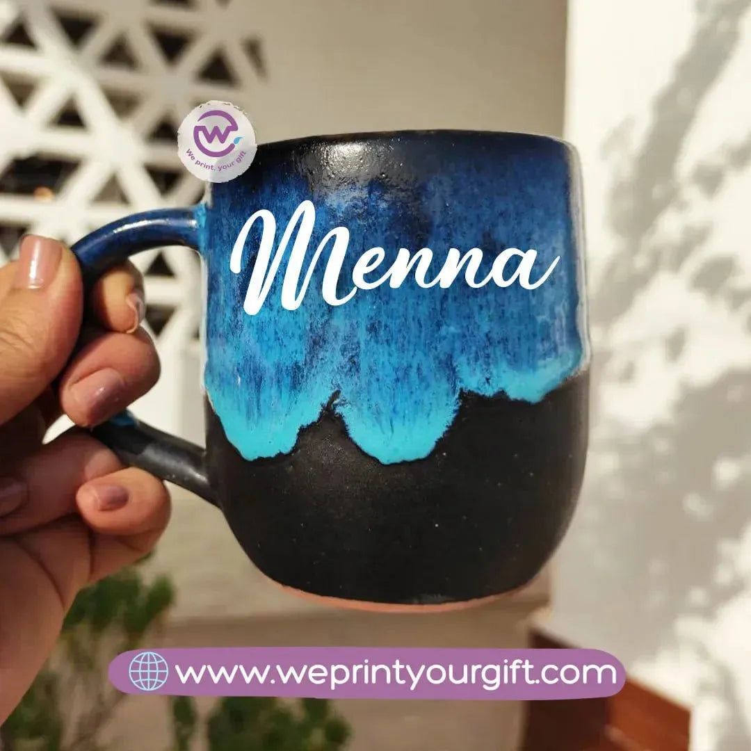 Starry Pottery Mug -English Names - WE PRINT