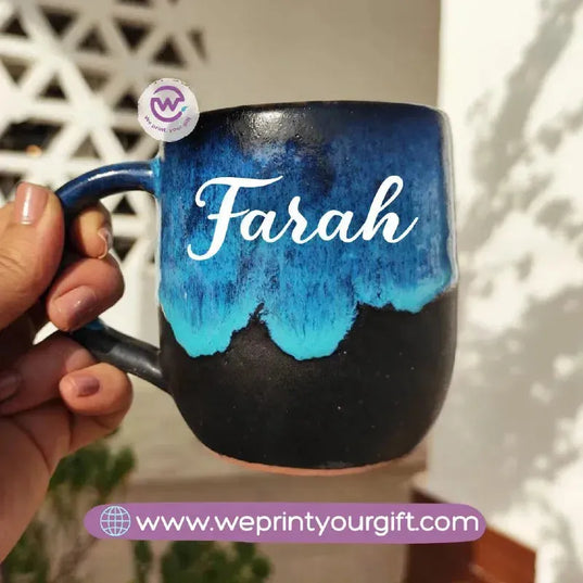 Starry Pottery Mug -English Names - WE PRINT