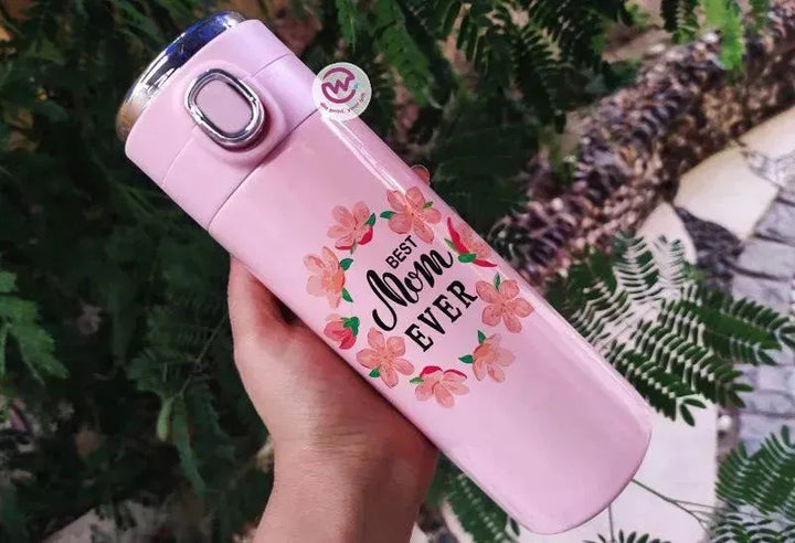 Thermal Mug with Lock & Digital Screen -Mother's Day - WE PRINT