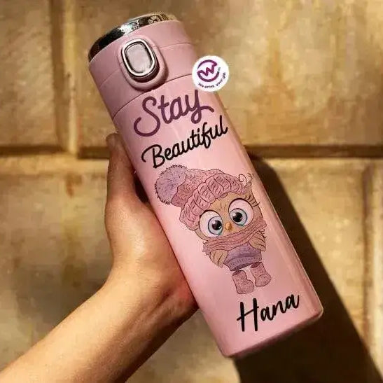 Thermal Mug with Lock & Digital Screen - OWL - WE PRINT