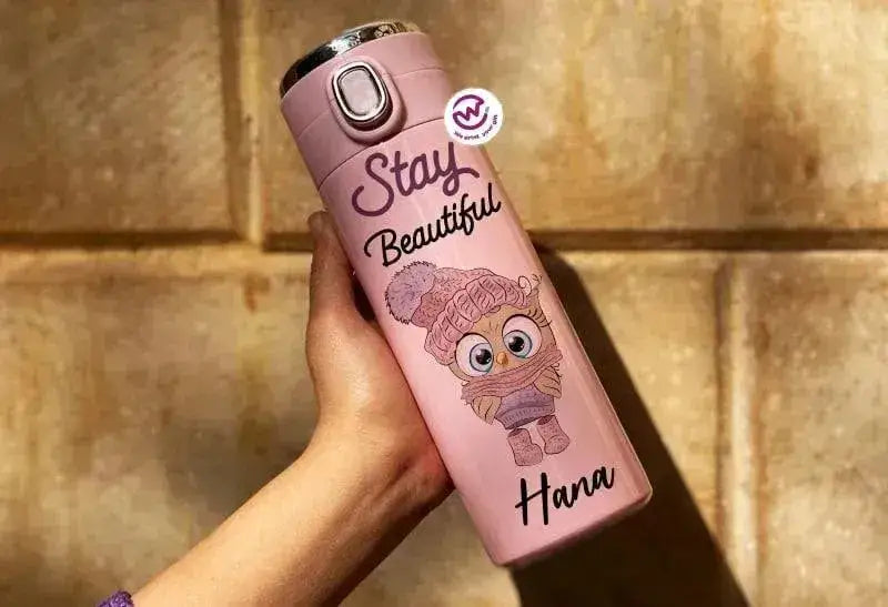 Thermal Mug with Lock & Digital Screen - OWL - WE PRINT