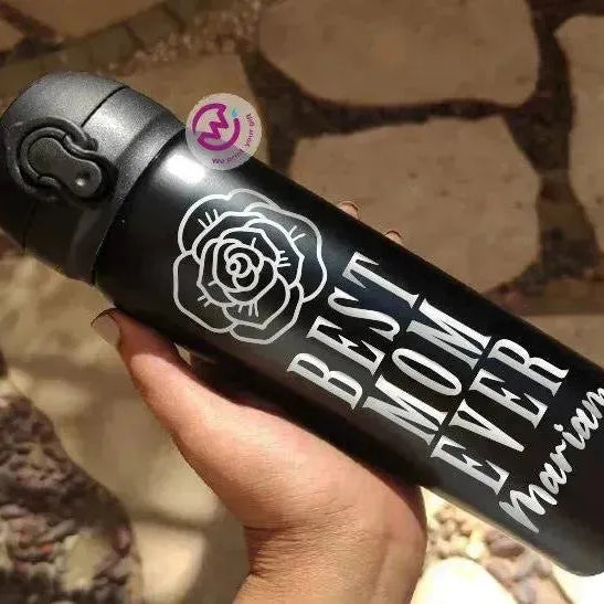 Thermal Mug With Lock ( Engrave ) - Mother's Day - WE PRINT