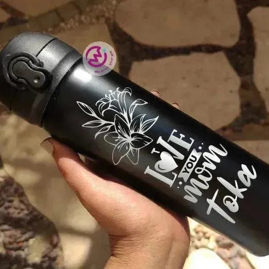 Thermal Mug With Lock ( Engrave ) - Mother's Day - WE PRINT