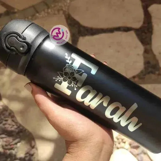 Thermal Mug With Lock ( Engrave ) - Names A - WE PRINT