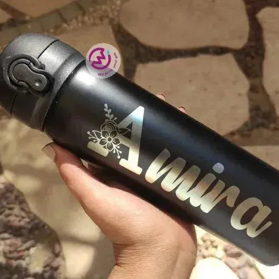 Thermal Mug With Lock ( Engrave ) - Names A - WE PRINT