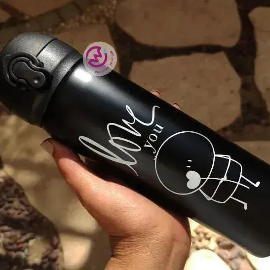 Thermal Mug With Lock ( Engrave ) - Valentine's Day - WE PRINT