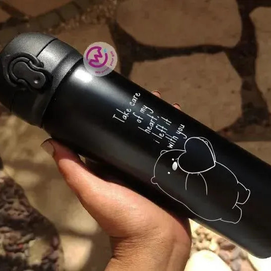 Thermal Mug With Lock ( Engrave ) - Valentine's Day - WE PRINT