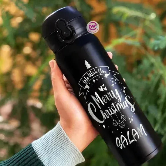 Thermal Mug with Lock-Engraved-Christmas designs - WE PRINT