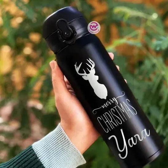 Thermal Mug with Lock-Engraved-Christmas designs - WE PRINT