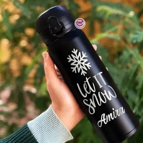 Thermal Mug with Lock-Engraved-Christmas designs - WE PRINT