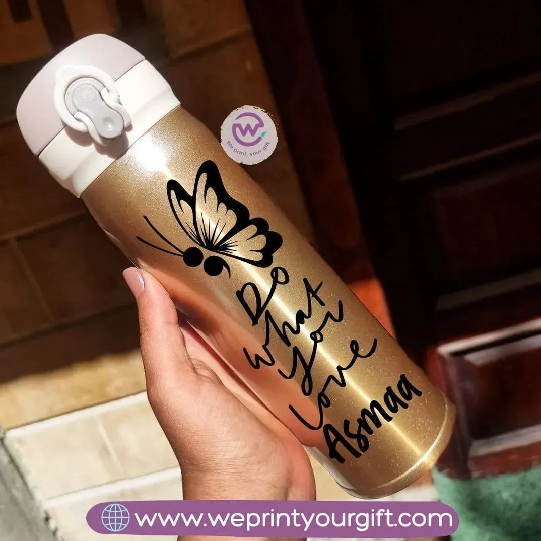 Thermal Mug with Lock-Gold-Motivation - WE PRINT