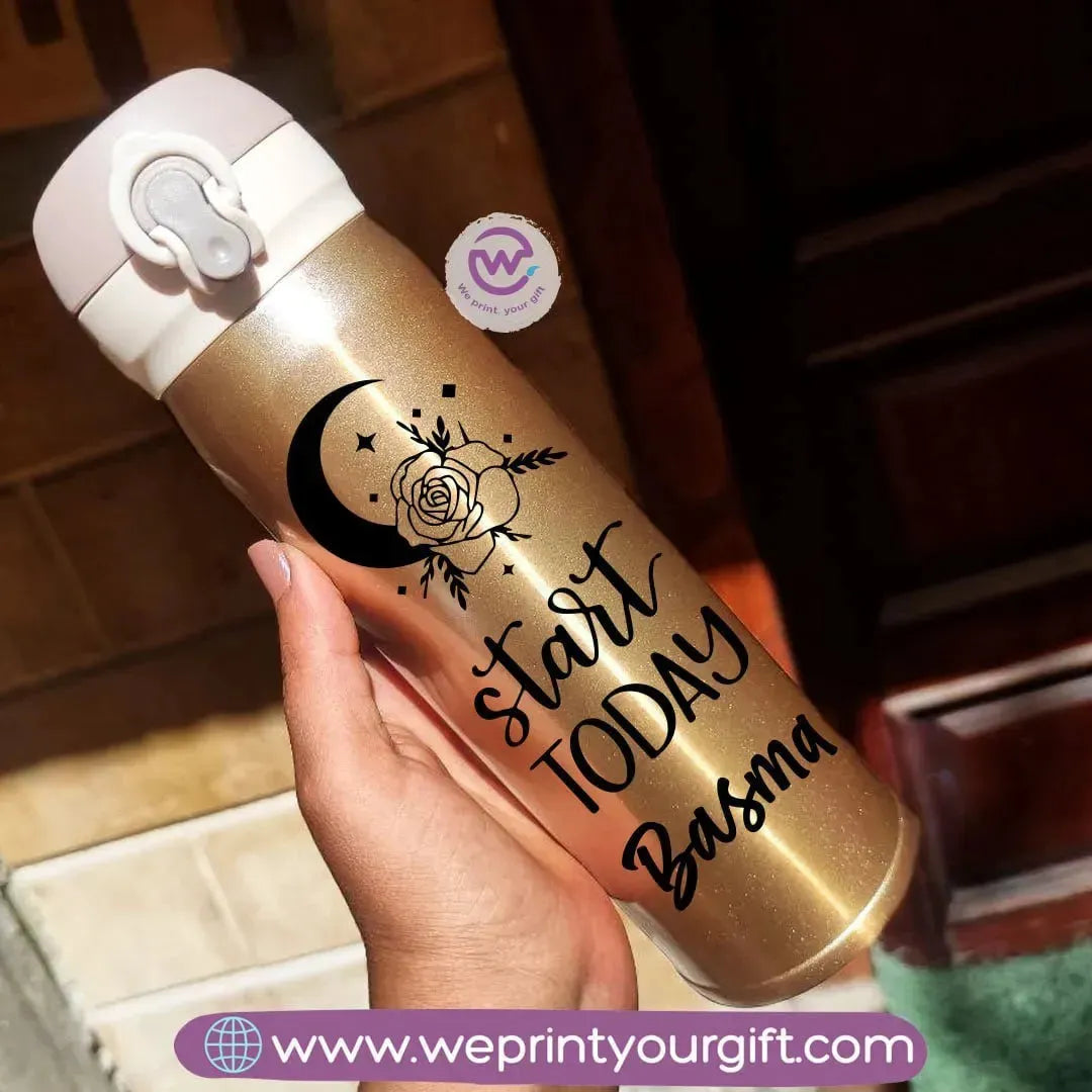 Thermal Mug with Lock-Gold-Motivation - WE PRINT